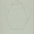 Plan - porcelain tea or coffee pot