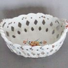 Ceramic basket - With floral decoration