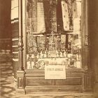 Exhibition photograph - objects of Arnold Ipolyi's art collection at the 1876 art exhibition in the palace of Alajos Károlyi