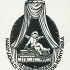 Ex-libris (bookplate) - Library of the Calvinist Society of Nagyvárad