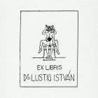 Ex-libris (bookplate) - Dr. István Lustig