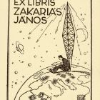 Ex-libris (bookplate) - János Zakariás