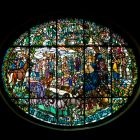 Architectural photograph - The glass window of the staircase,  Theatre of Veszprém