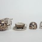 Tea pot with lid (part of a service) - part of the inv. no. 8607 set