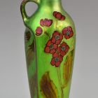 Vase - Jug shaped, with red flowers