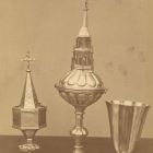 Photograph - ciborium's from the treasury of the Cathedral of Győr at the Exhibition of Applied Arts 1876