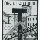 Ex-libris (bookplate) - Arch. Hoffmann My book (ipse)