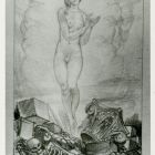 Occasional graphics - Greeting card: Happy New Year, Ernő Tompos and his wife