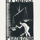 Ex-libris (bookplate) - Dr. István Lustig