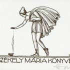 Ex-libris (bookplate) - Book of Mária Székely