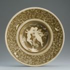Ornamental plate - With putti in the well