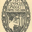 Ex-libris (bookplate) - Ada Spencer Daggett