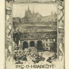 Ex-libris (bookplate) - Ing. O. Hradecny