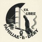 Ex-libris (bookplate) - Familae E. Déry