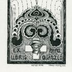 Ex-libris (bookplate) - Ph. Mq. G. László