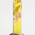 Vase - With prickly-leafed flowering branch