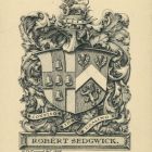 Ex-libris (bookplate) - Robert Sedgwick