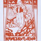 Ex-libris (bookplate) - Jenő Köveskuti