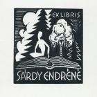 Ex-libris (bookplate) - The wife of Endre Sárdy