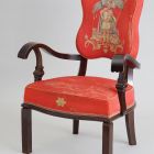 Armchair - with the figure of a Hungarian warrior