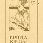 Ex-libris (bookplate) - Edith A Kingsford