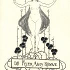 Ex-libris (bookplate) - The book of Dr. Ákos Fejér