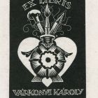 Ex-libris (bookplate) - Károly Várkonyi (ipse)