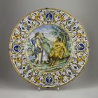 Dish - Depicting the contest between Apollo and Marsyas