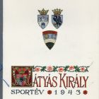 Invitation - King Matthias Sports Year, Kolozsvár, Wesselényi Rifle Association Flag Unveiling Ceremony
