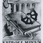 Ex-libris (bookplate) - Miklós L. Kardos