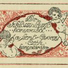 Ex-libris (bookplate) - From the books of Dr. László Siklóssy to the library of the St. György guild