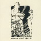 Ex-libris (bookplate) - Book of Gyula Fábián