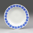 Soup plate (part of a set) - Part of the Krisztina-202 tableware set with blue Hungarian style pattern