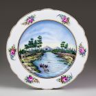 Plate - With coast scene