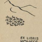 Ex-libris (bookplate) - Endre Kovács