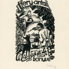 Ex-libris (bookplate) - Book of Antal Fery