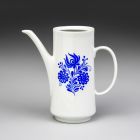 Coffee pot (part of a set) - Part of the Krisztina-202 tableware set with blue Hungarian style pattern