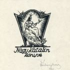 Ex-libris (bookplate) - The book of Katalin Nagy