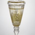 Goblet with cover - with battle scene