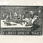 Ex-libris (bookplate) - Ernesti Takács