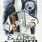 Ex-libris (bookplate) - Dr. Béla Fehér