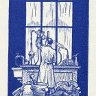 Ex-libris (bookplate) - The library of the Hungarian Royal Agricultural Chemical Experiment Station in Debrecen