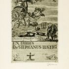 Ex-libris (bookplate) - Dr. Stephanus Lustig "Juris prudentia"