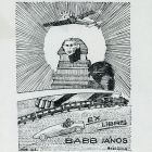 Ex-libris (bookplate) - János Babb
