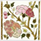 Tile - With peonies