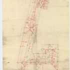 Design - roof plan of the Hőgyes (Rákos) street wing and the left wing of the Museum of Applied Arts on Üllői street