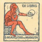 Ex-libris (bookplate) - E Margitay de Margita