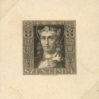Bélyeg - Stamp design (St. Imre)