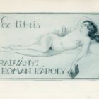 Ex-libris (bookplate) - Károly Radványi Román