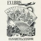 Ex-libris (bookplate) - Elisabeth & Nandor Németh